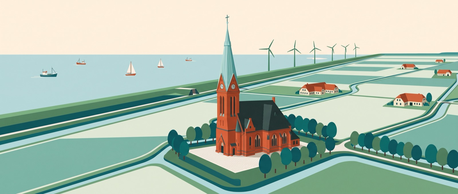Die Kirche der Vereinigten Süderdithmarscher Köge