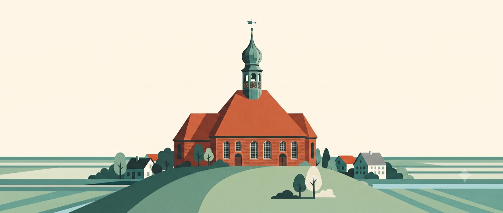 St. Bartholomäus in Wesselburen mit seiner Zwiebelhaube